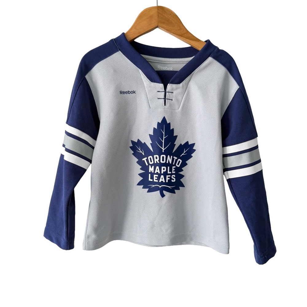 Reebok Kids Blue and White Toronto Maple Leafs Jersey